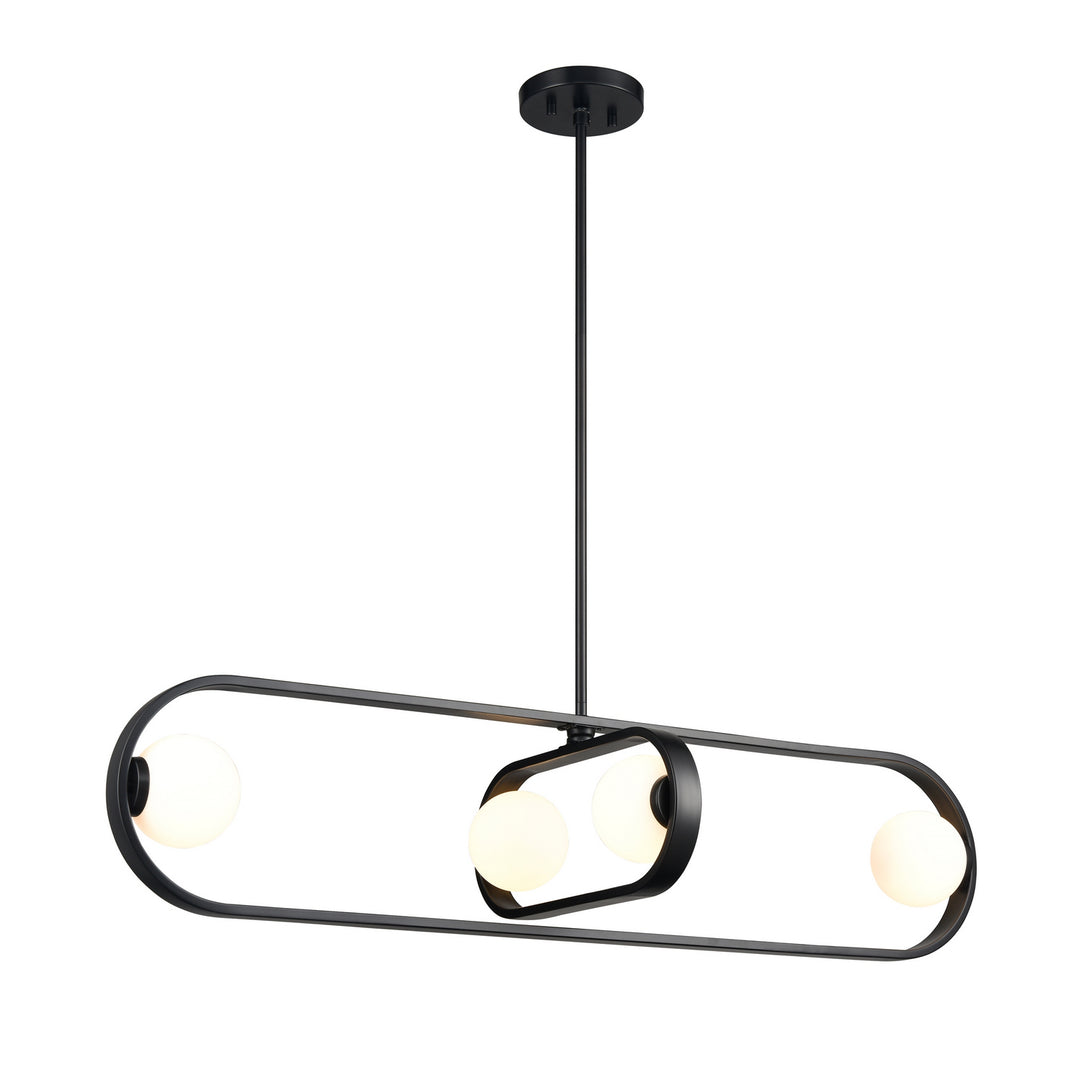 DVI Canada - DVP45002EB-OP - Four Light Linear - Atwood - Ebony w/Half Opal Glass