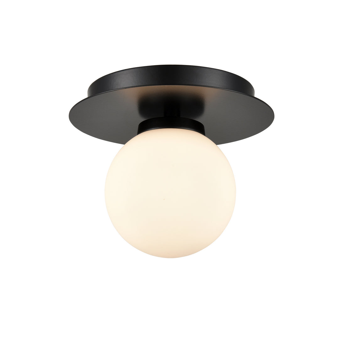 DVI Canada - DVP45032EB-OP - One Light Flush Mount - Atwood - Ebony w/Half Opal Glass