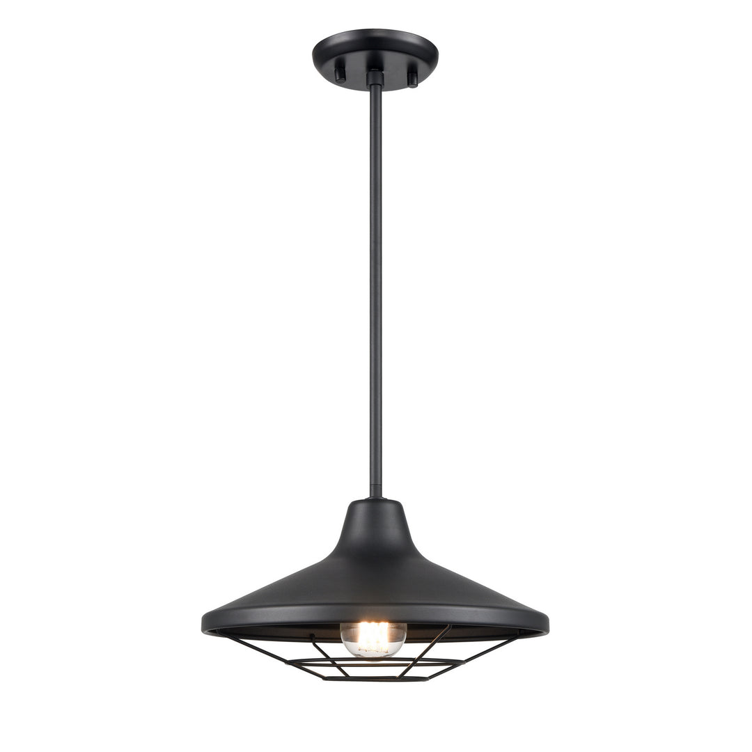 Somerset Outdoor One Light Outdoor Pendant in Black - available from The Lighting Shoppe, trusted by Canadian homeowners