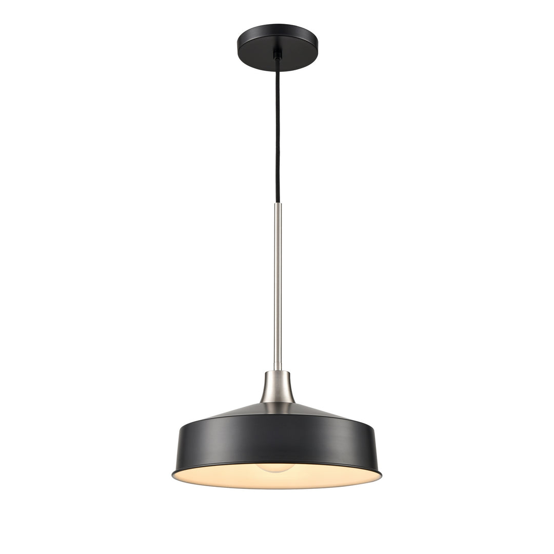 Daisy One Light Pendant in Graphite And Satin Nickel - available from The Lighting Shoppe, trusted by Canadian homeowners