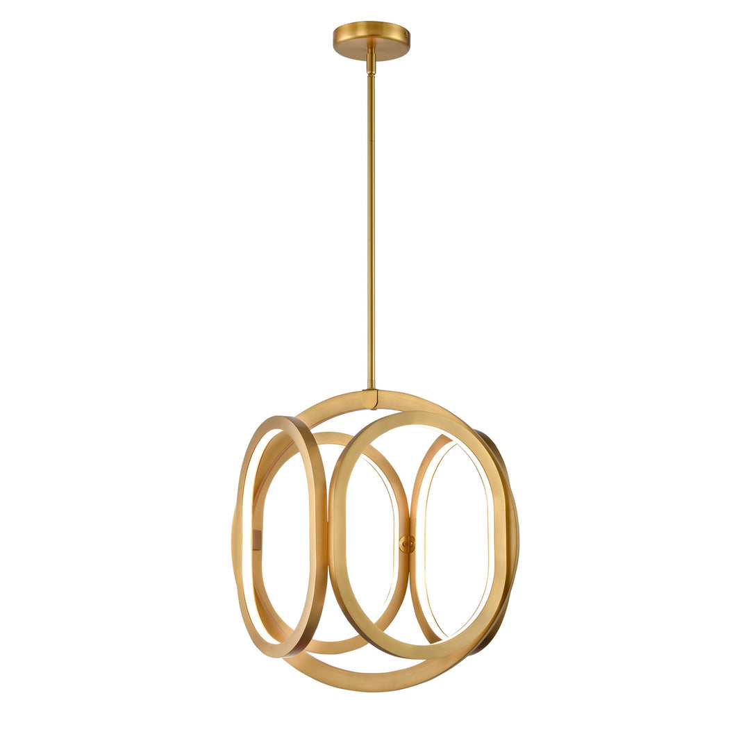 Perigee Ac Led LED Foyer Pendant in Brass - available from The Lighting Shoppe, trusted by Canadian homeowners