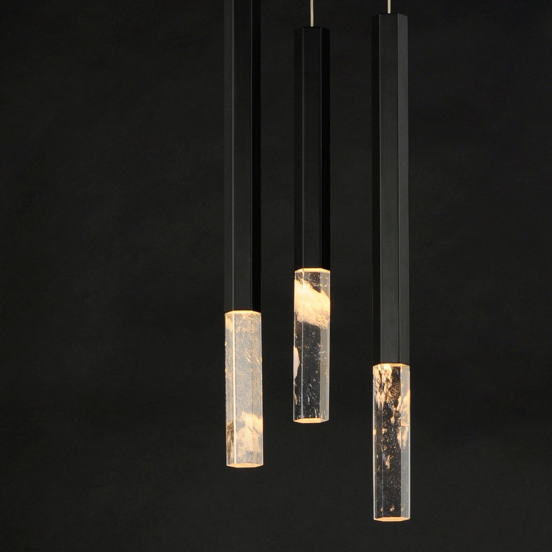 ET2 - E11023-95BK - LED Pendant - Diaphane - Black
