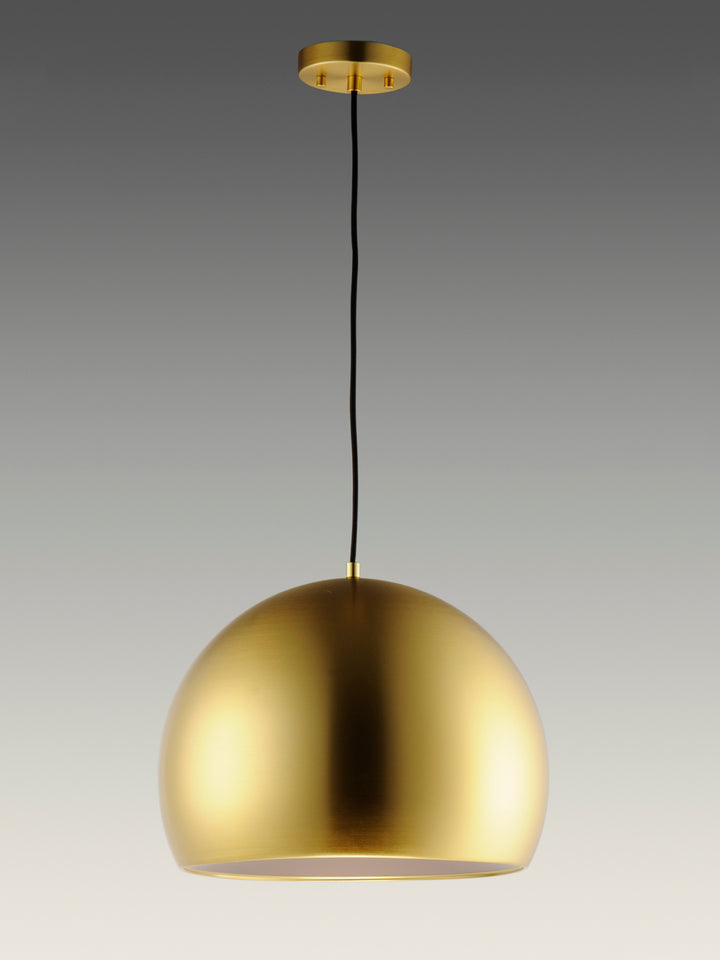ET2 - E24924-SBRCOF - LED Pendant - Palla - Satin Brass / Coffee