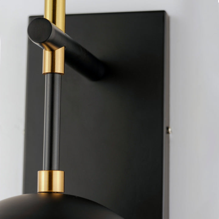 ET2 - E25151-BKNAB - LED Wall Sconce - Nucleus - Black / Natural Aged Brass