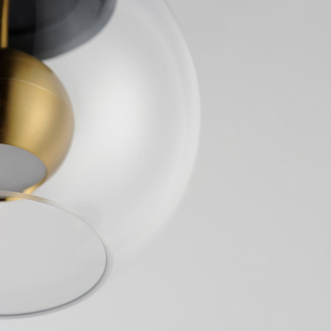 ET2 - E25153-BKNAB - LED Pendant - Nucleus - Black / Natural Aged Brass