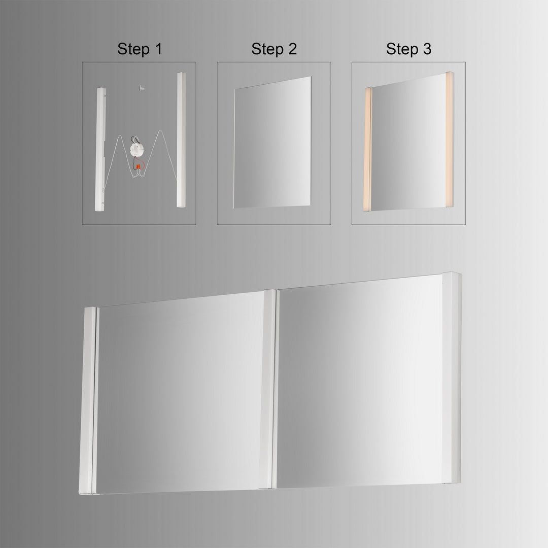 ET2 - E42080-90PC - LED Mirror Kit - Luminance - Polished Chrome