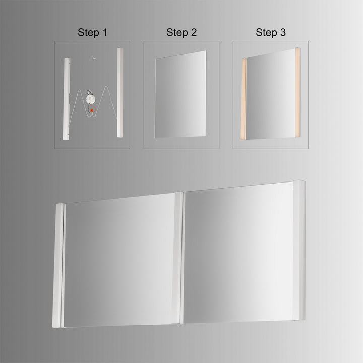 ET2 - E42080-90PC - LED Mirror Kit - Luminance - Polished Chrome