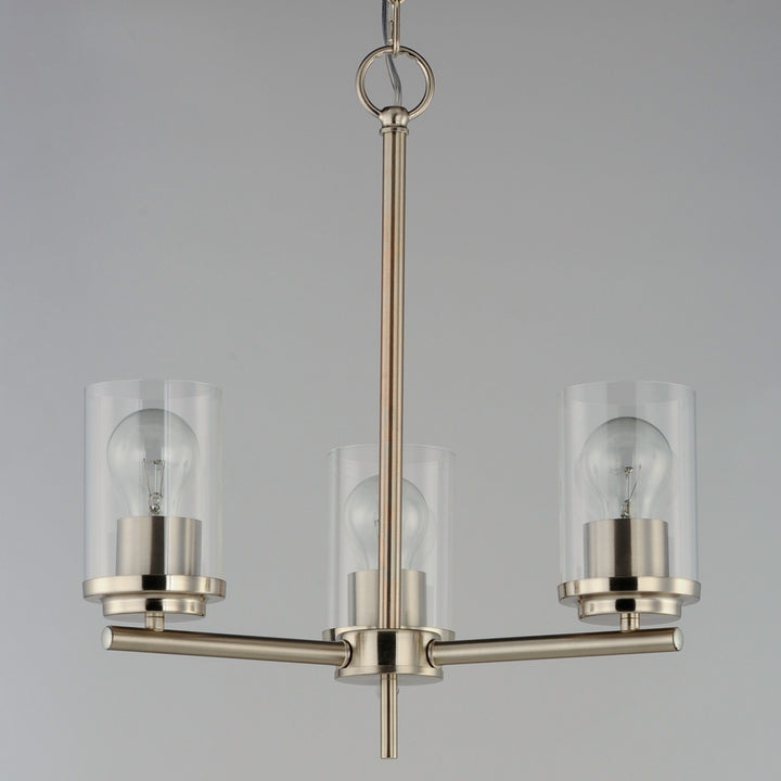 Maxim - 10203CLSN - Three Light Chandelier - Corona - Satin Nickel