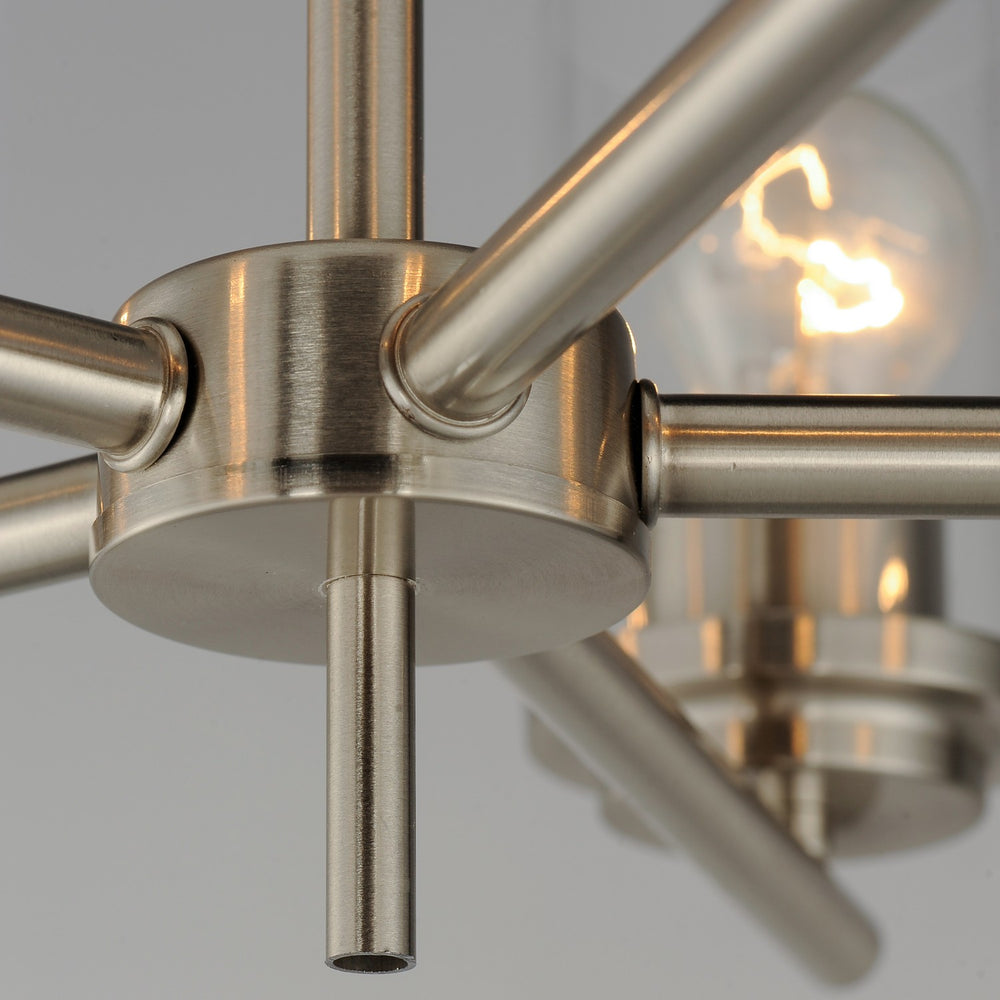 Maxim - 10205CLSN - Five Light Chandelier - Corona - Satin Nickel