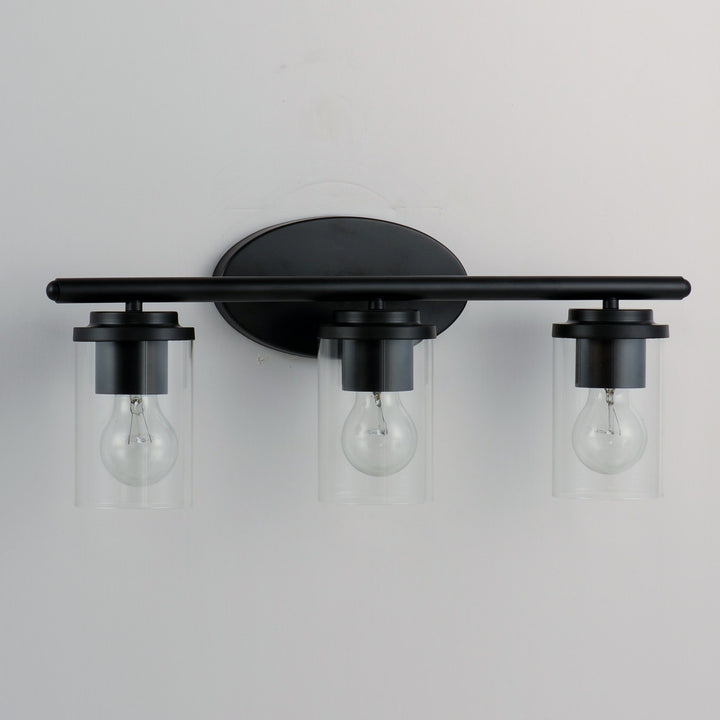 Maxim - 10213CLBK - Three Light Bath Vanity - Corona - Black