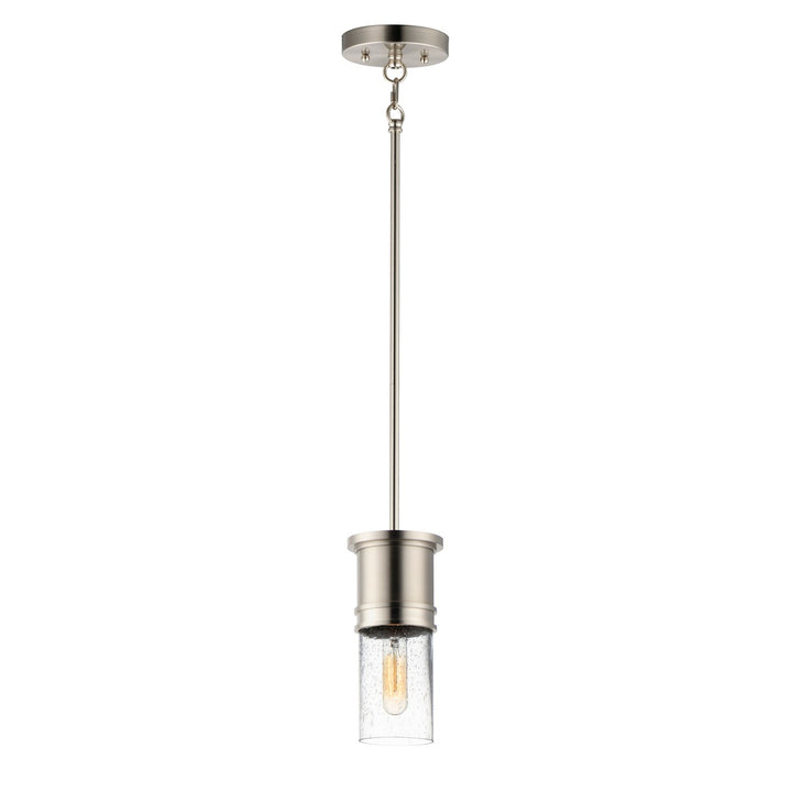Rexford One Light Mini Pendant in Satin Nickel - available from The Lighting Shoppe, trusted by Canadian homeowners