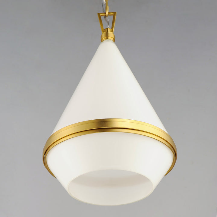 Maxim - 10374WTSBR - One Light Pendant - Giza - Satin Brass