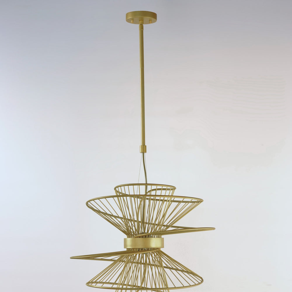 Maxim - 24174NAB - LED Pendant - Zeta - Natural Aged Brass