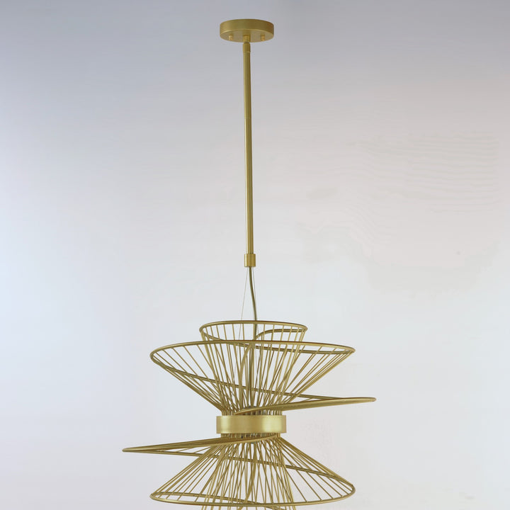Maxim - 24174NAB - LED Pendant - Zeta - Natural Aged Brass