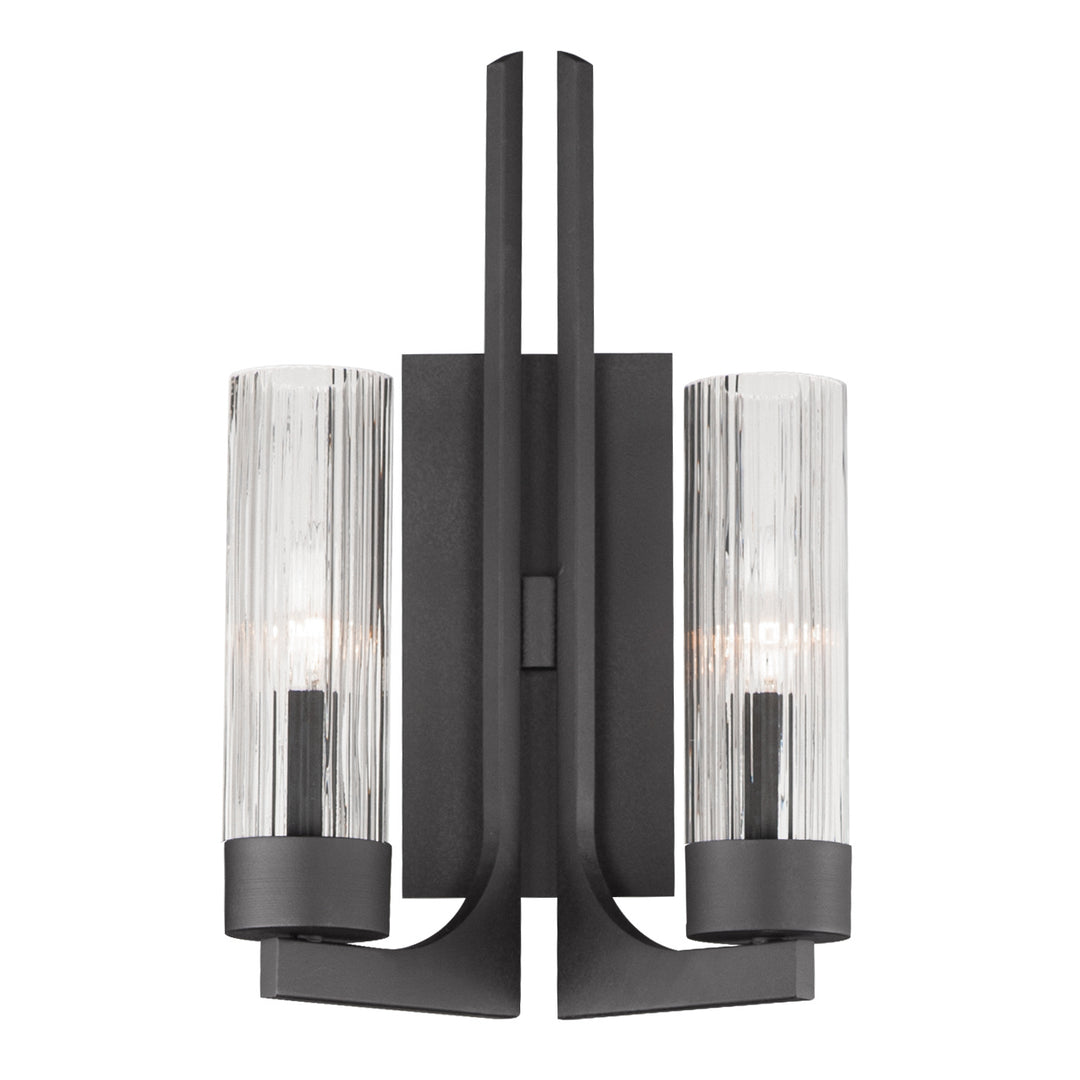 Delos Two Light Wall Sconce in Anthracite - available from The Lighting Shoppe, trusted by Canadian homeowners