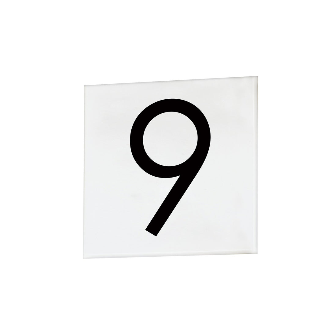 Maxim - 53676WT - Square Tile - Address - White