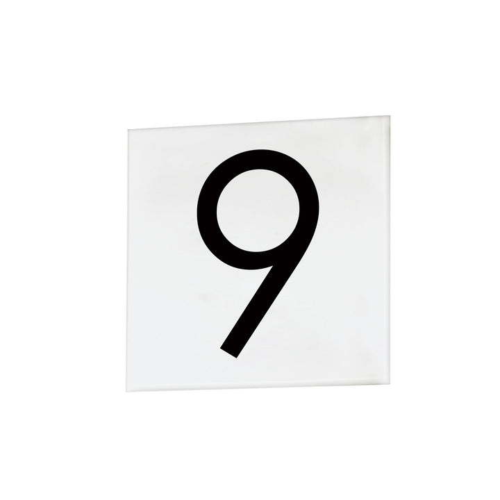 Maxim - 53676WT - Square Tile - Address - White