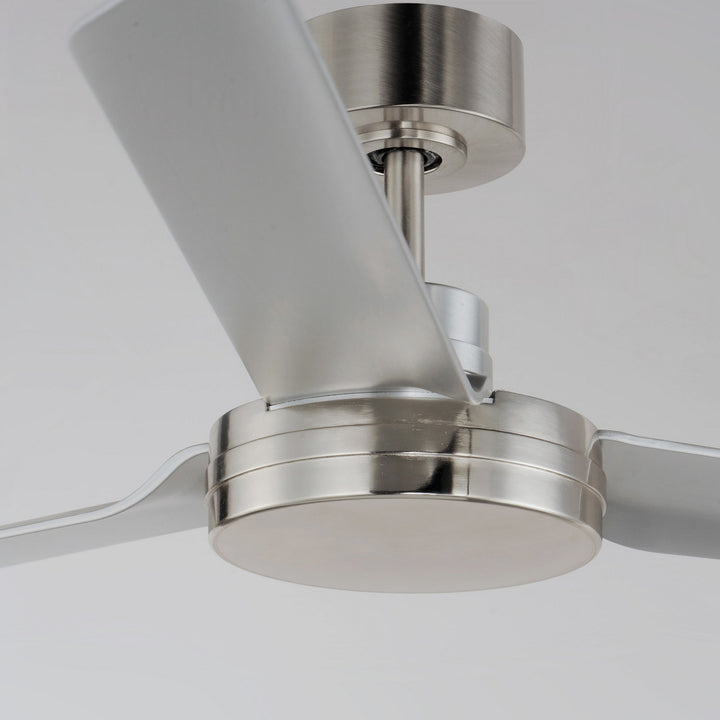 Maxim - 88807SN - 52" Outdoor Ceiling Fan - Ultra Slim - Satin Nickel