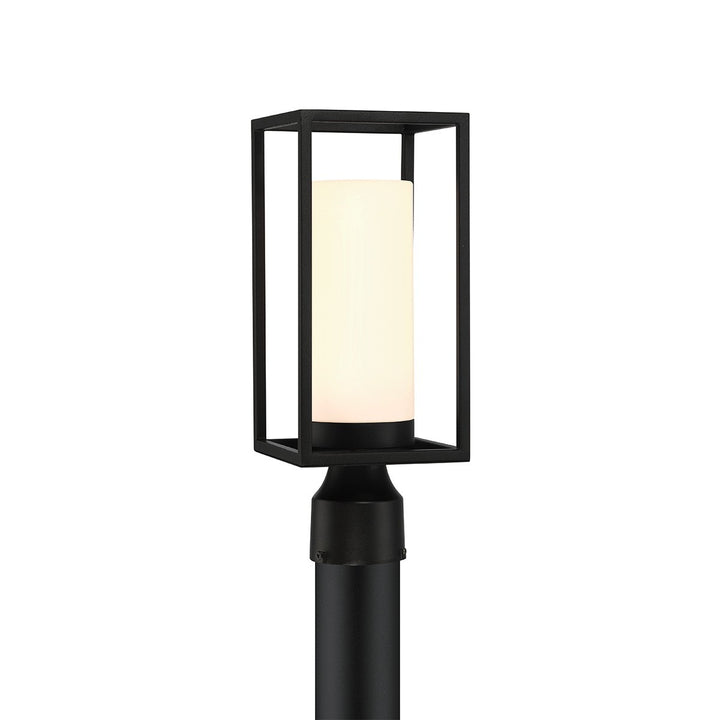 Ren One Light Outdoor Post Mount in Black - available from The Lighting Shoppe, trusted by Canadian homeowners