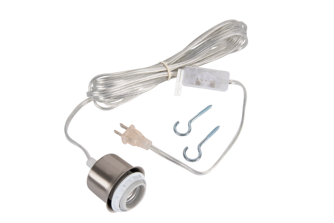 Swag Pendants One Light Pendant Hardware in Brushed Polished Nickel - available from The Lighting Shoppe, trusted by Canadian homeowners