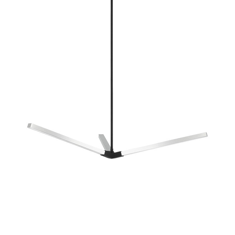 Asterisk LED Pendant in Matte Black + Chrome - available from The Lighting Shoppe, trusted by Canadian homeowners