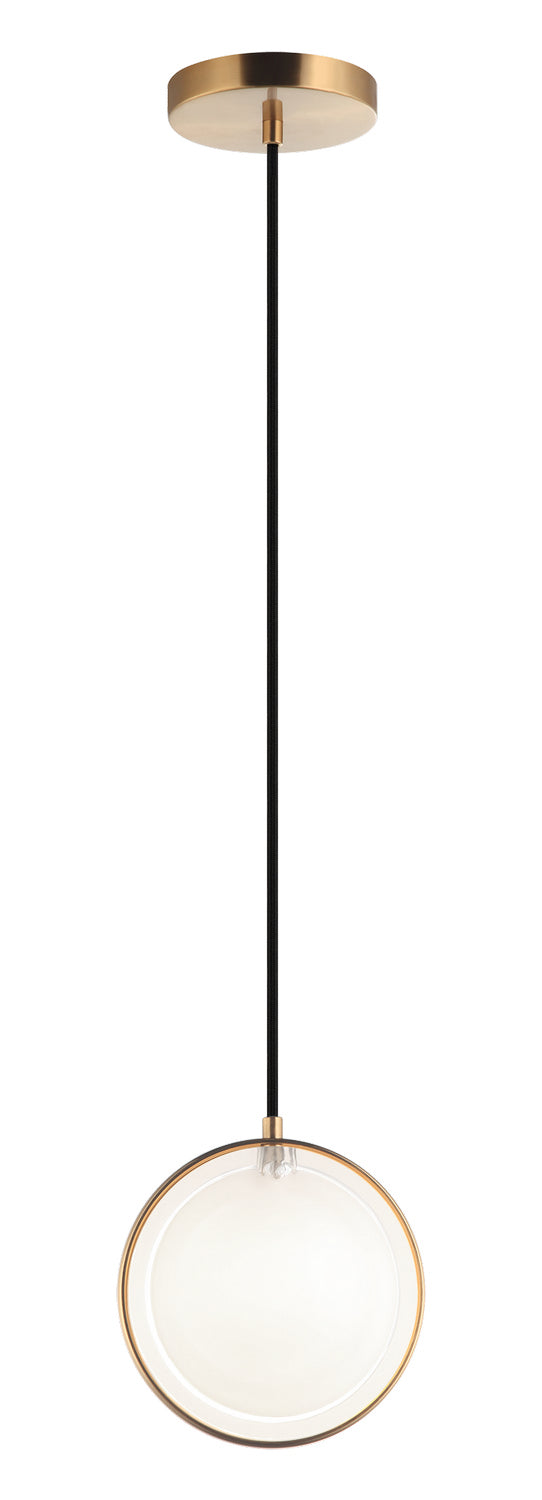 Chatoyant One Light Pendant in Aged Gold Brass - available from The Lighting Shoppe, trusted by Canadian homeowners