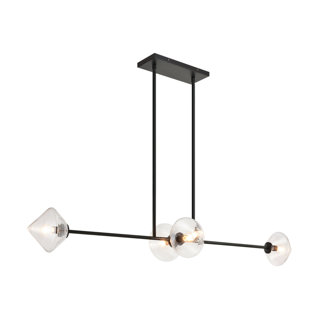 Novo Four Light Pendant in Black - available from The Lighting Shoppe, trusted by Canadian homeowners