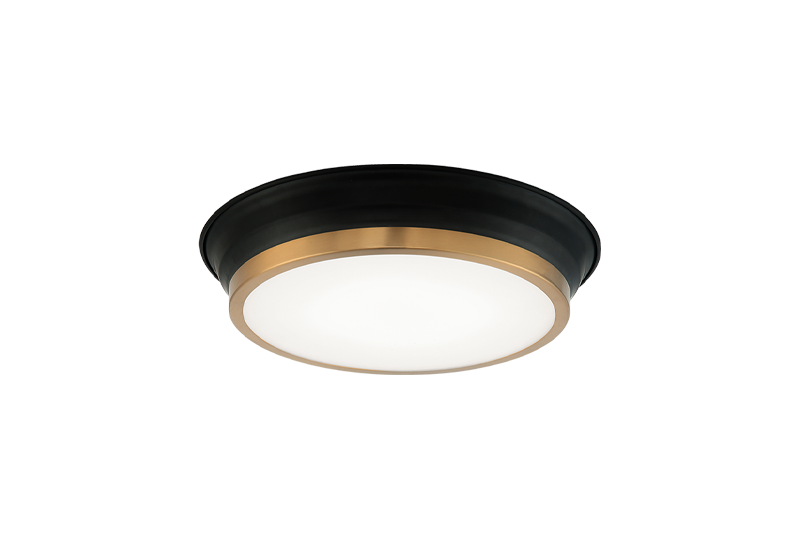 Matteo Canada - M11201BKAG - LED Ceiling Mount - Jaxx - Black + Aged Gold Brass