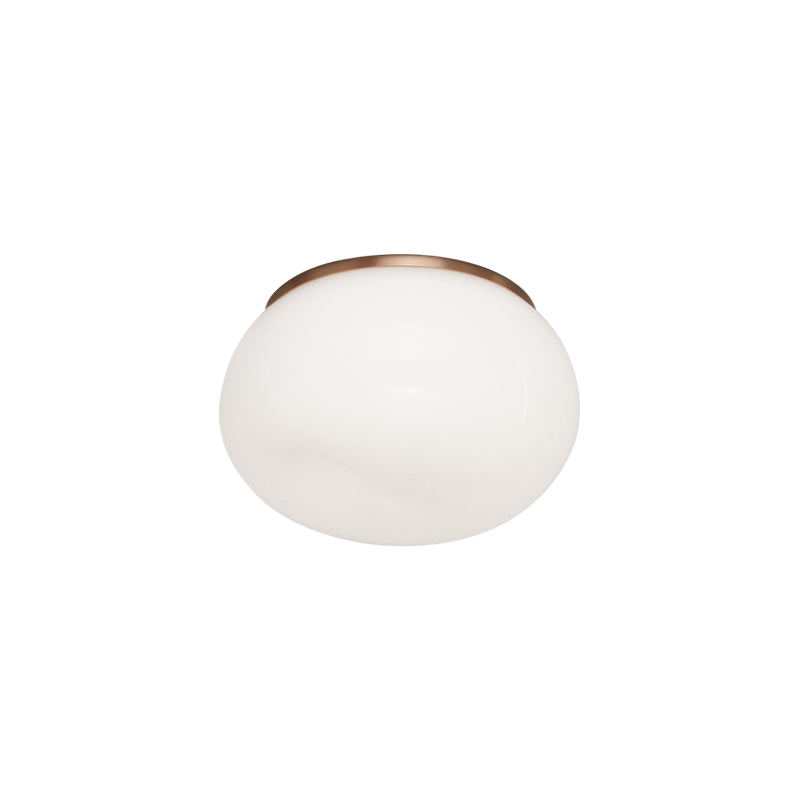 Matteo Canada - M14001AGOP - One Light Flush Mount - Gelasin - Aged Gold Brass