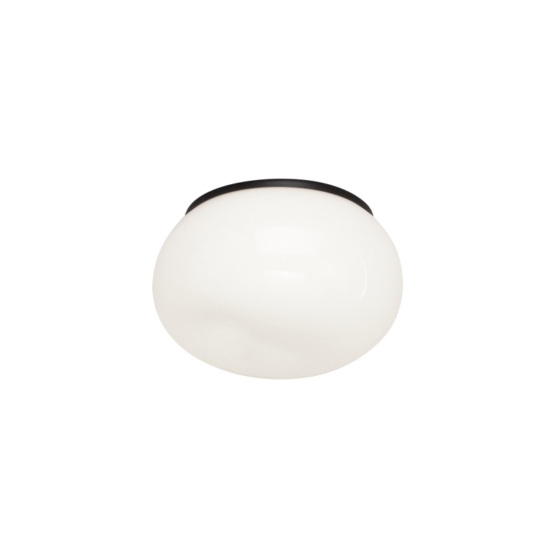 Matteo Canada - M14001BKOP - One Light Flush Mount - Gelasin - Black
