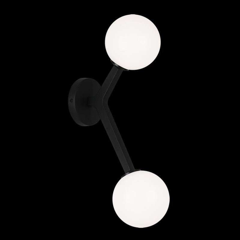 Rami Two Light Wall Sconce in Black - available from The Lighting Shoppe, trusted by Canadian homeowners