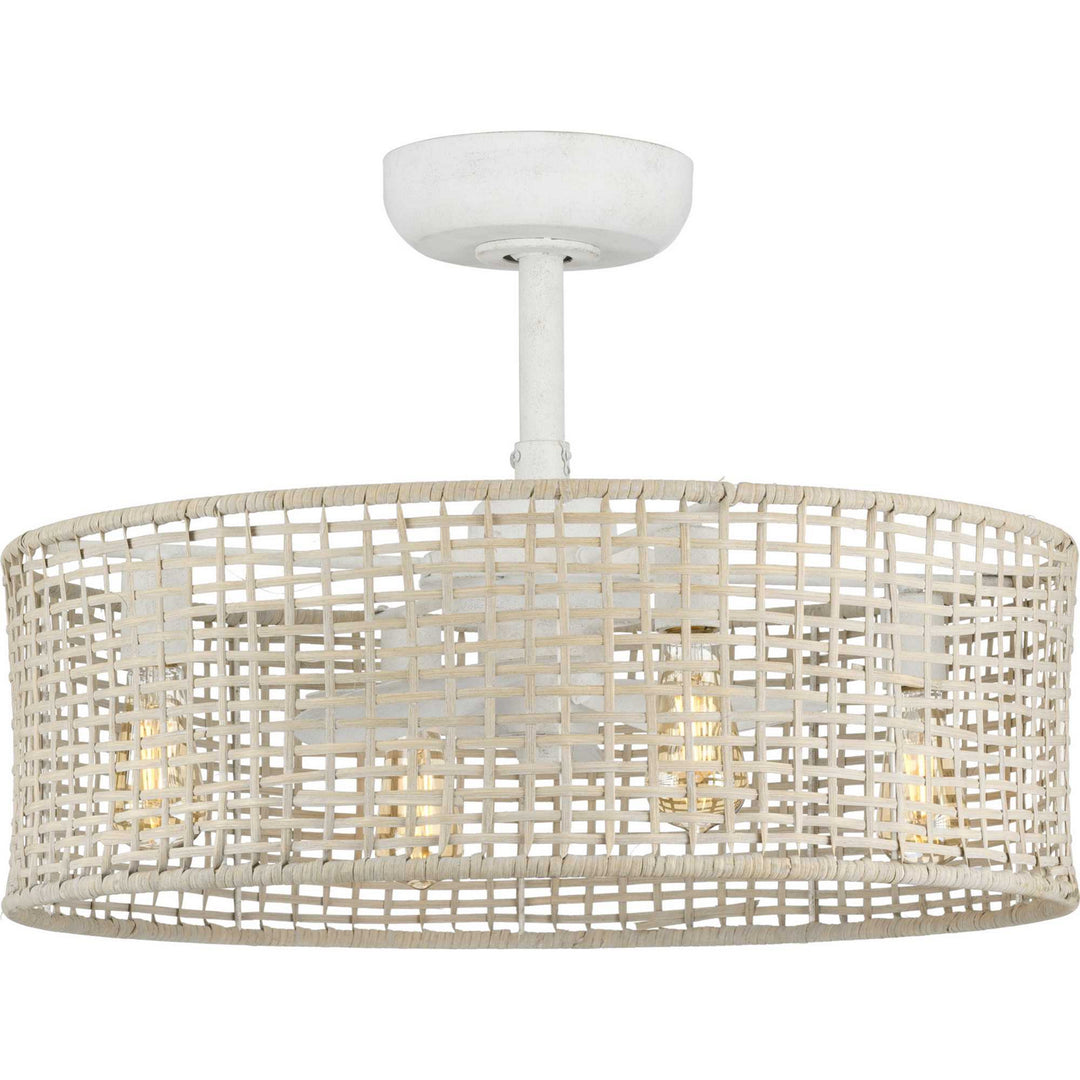 Belva 25"Ceiling Fan in Cottage White - available from The Lighting Shoppe, trusted by Canadian homeowners