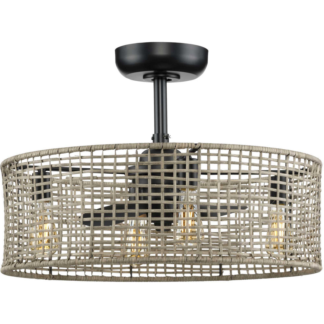 Belva 25"Ceiling Fan in Matte Black - available from The Lighting Shoppe, trusted by Canadian homeowners