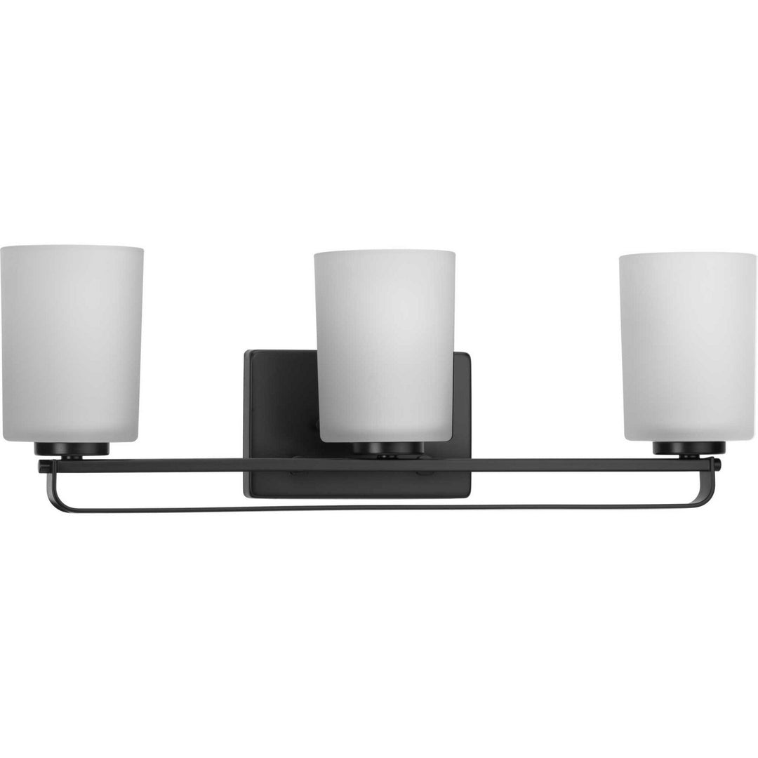 League Three Light Bath Bracket in Matte Black - available from The Lighting Shoppe, trusted by Canadian homeowners
