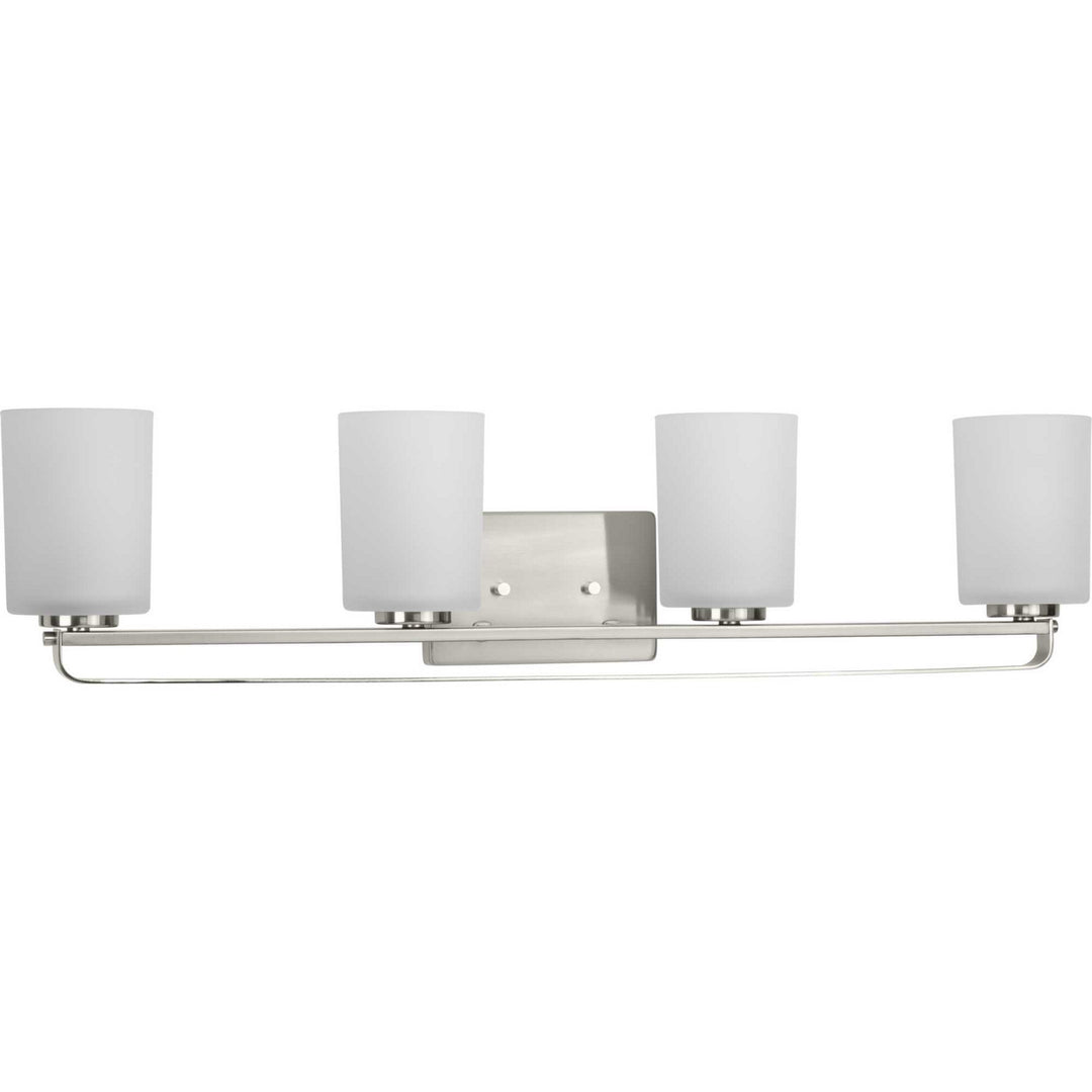 League Four Light Bath Bracket in Brushed Nickel - available from The Lighting Shoppe, trusted by Canadian homeowners