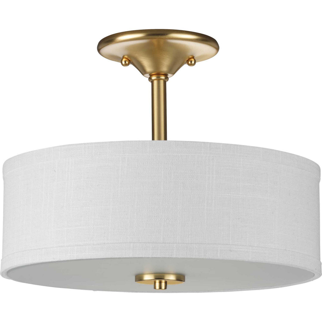 Progress Canada - P350129-012 - Two Light Semi-Flush Mount - Inspire - Satin Brass