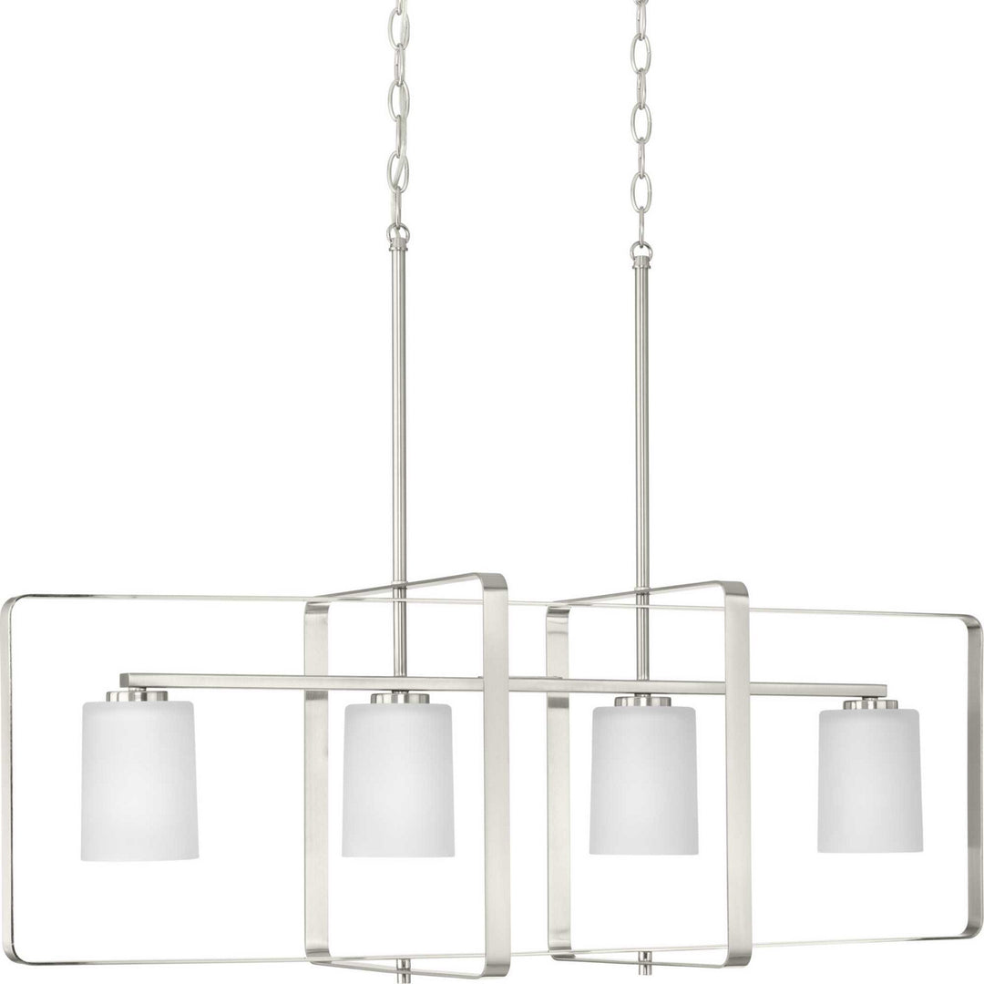 Progress Canada - P400287-009 - Four Light Island Pendant - League - Brushed Nickel