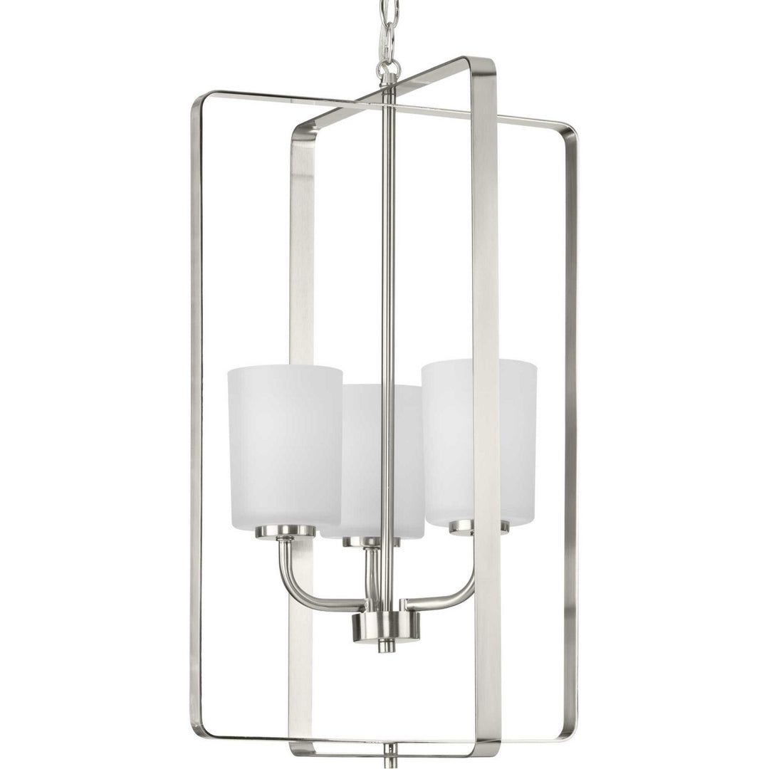 Progress Canada - P500342-009 - Three Light Foyer Pendant - League - Brushed Nickel