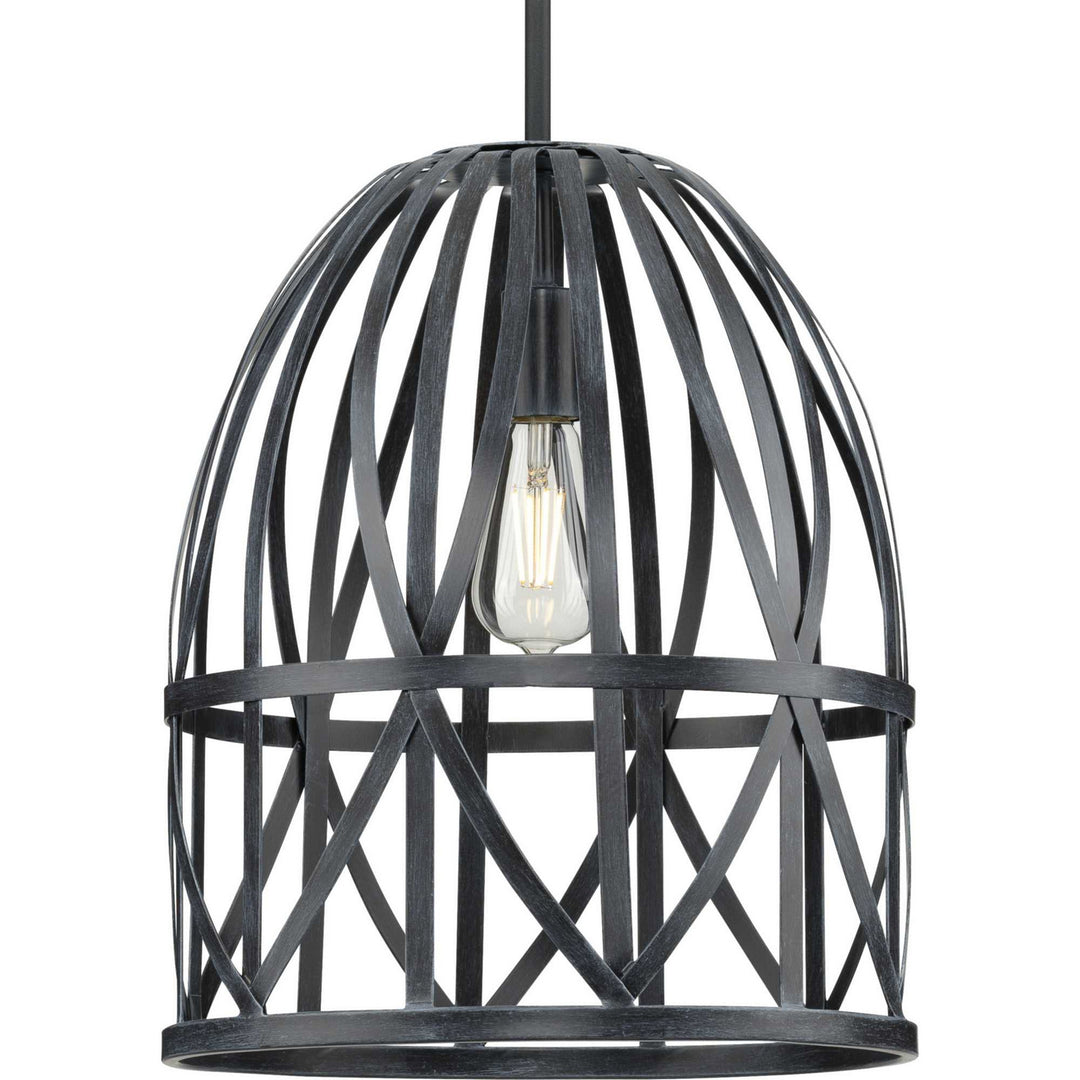 Progress Canada - P500343-187 - One Light Pendant - Chastain - Cerused Black Oak