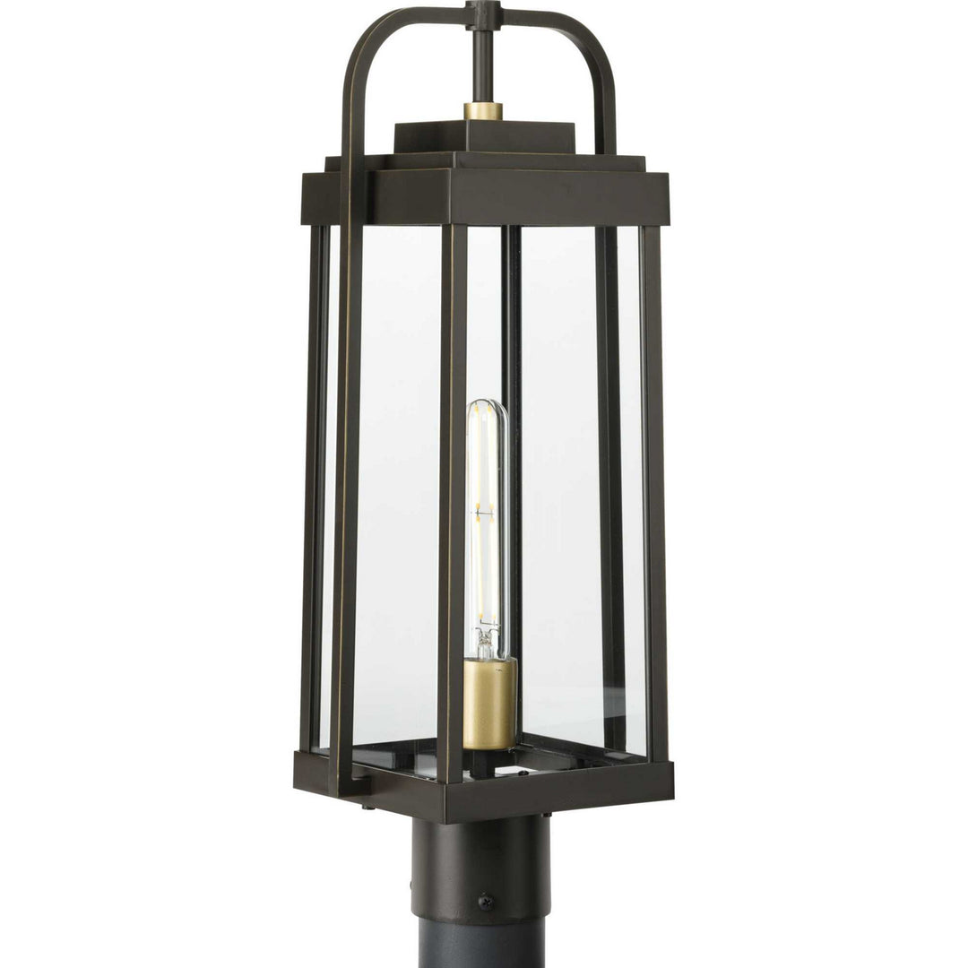 Walcott One Light Post Lantern in Antique Bronze - available from The Lighting Shoppe, trusted by Canadian homeowners