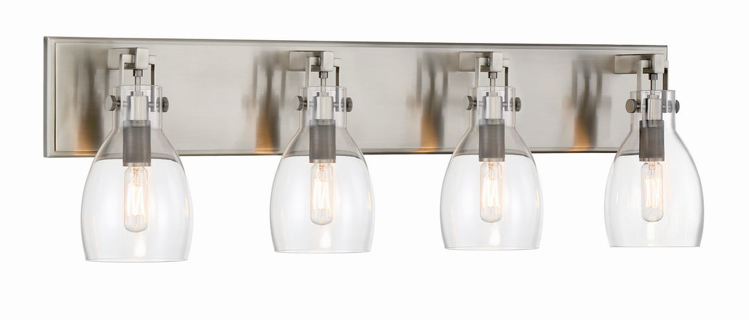 Tiberia Four Light Bath Bar in Plated Pewter - available from The Lighting Shoppe, trusted by Canadian homeowners