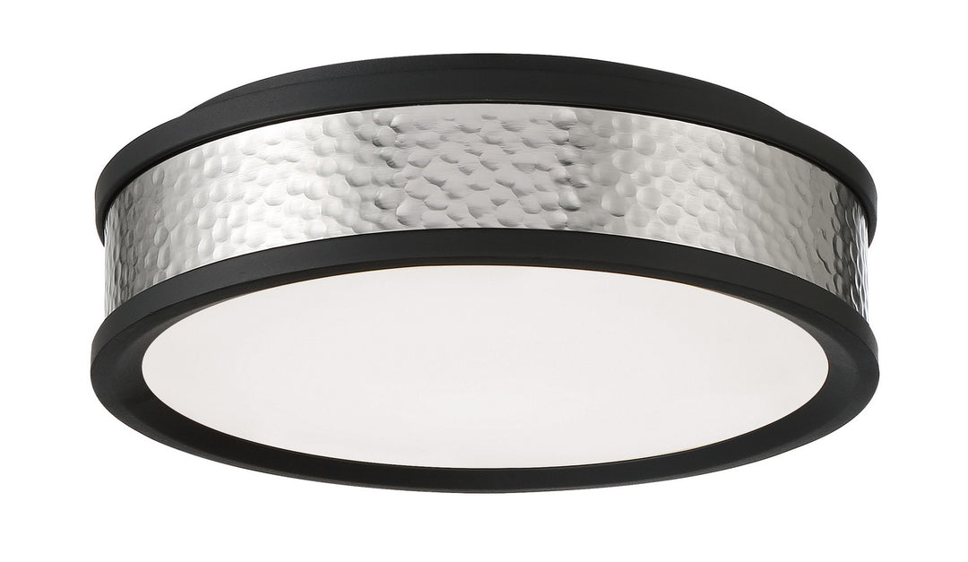 LED Flush Mount in Coal And Brushed Nickel - available from The Lighting Shoppe, trusted by Canadian homeowners