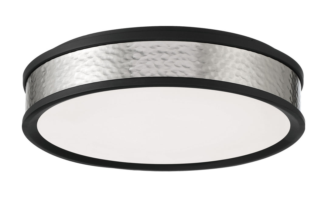 LED Flush Mount in Coal And Brushed Nickel - available from The Lighting Shoppe, trusted by Canadian homeowners