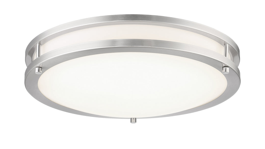 LED Flush Mount in Brushed Nickel - available from The Lighting Shoppe, trusted by Canadian homeowners