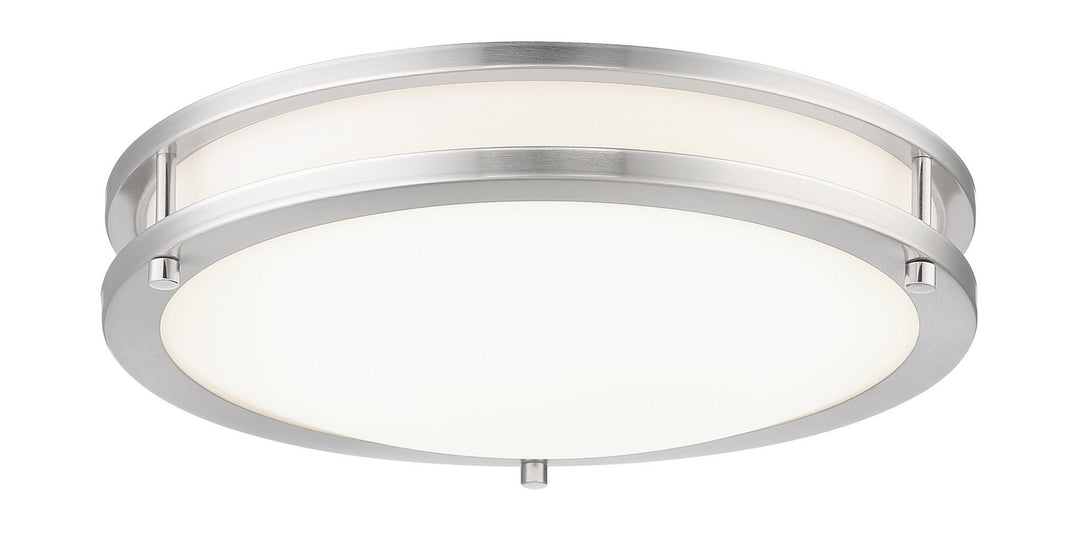 LED Flush Mount in Brushed Nickel - available from The Lighting Shoppe, trusted by Canadian homeowners