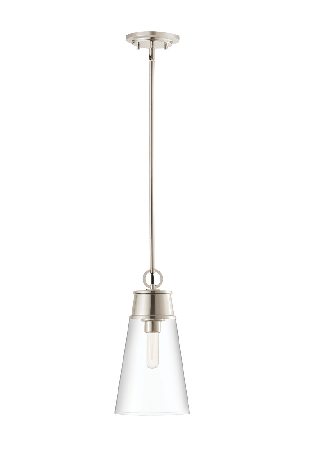 Wentworth One Light Pendant in Polished Nickel - available from The Lighting Shoppe, trusted by Canadian homeowners