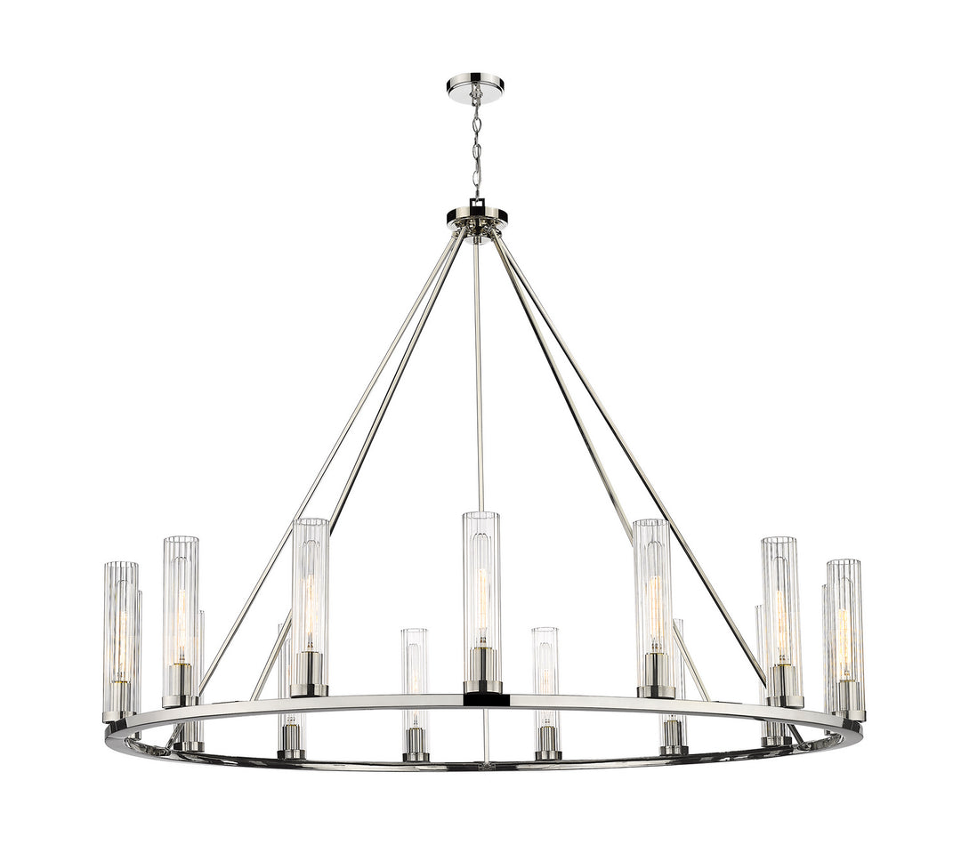 Beau 15 Light Chandelier in Polished Nickel - available from The Lighting Shoppe, trusted by Canadian homeowners