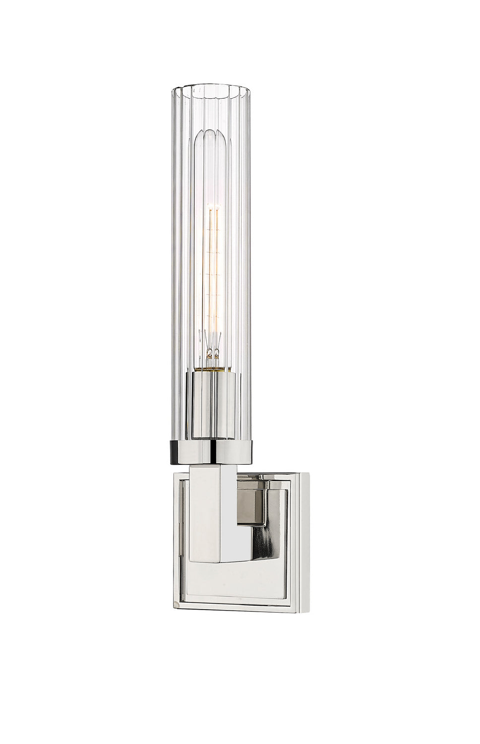 Beau One Light Wall Sconce in Polished Nickel - available from The Lighting Shoppe, trusted by Canadian homeowners