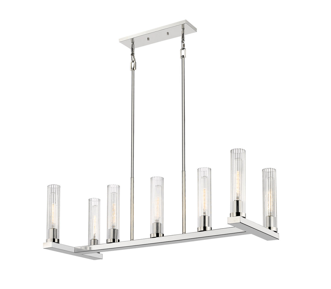 Z-Lite Canada - 3031-7L-PN - Seven Light Linear Chandelier - Beau - Polished Nickel