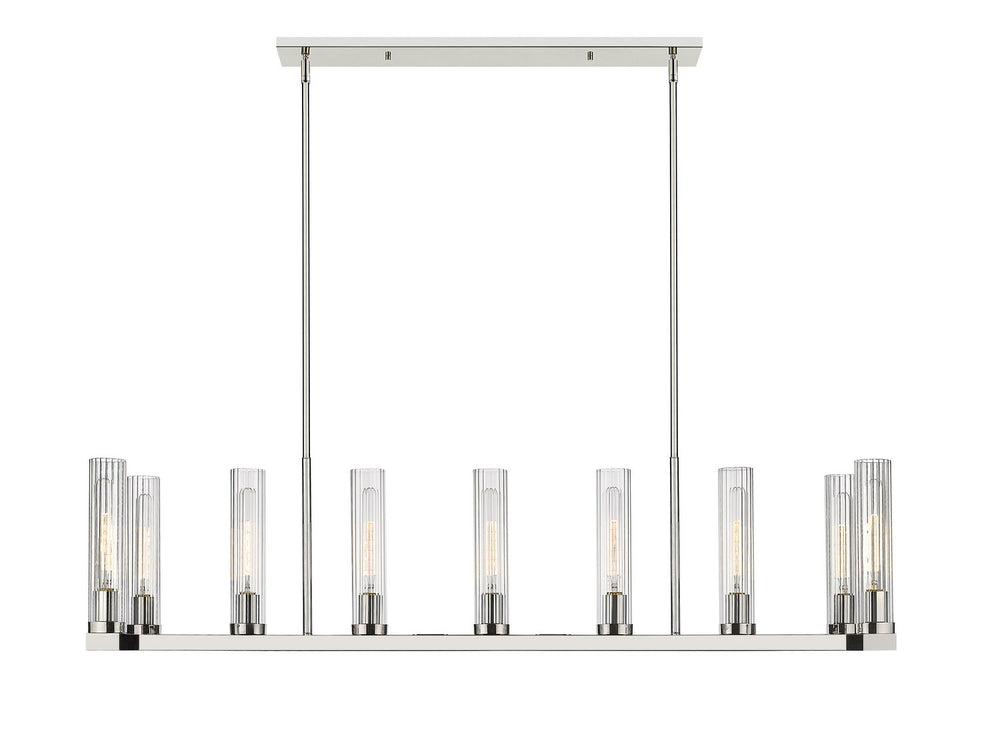 Z-Lite Canada - 3031-9L-PN - Nine Light Linear Chandelier - Beau - Polished Nickel